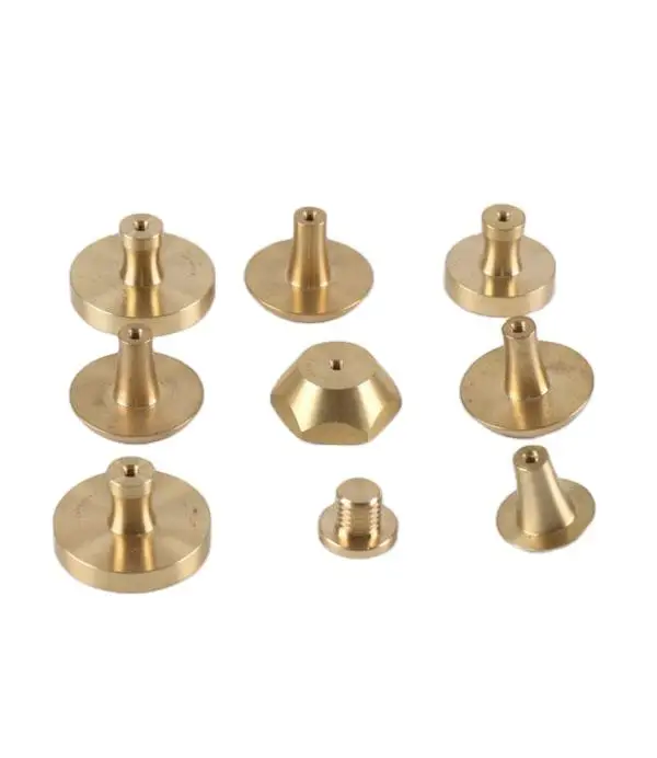 Custom High Precision 5 Axis CNC Brass Machining Parts for Motorcycle Axle Nut