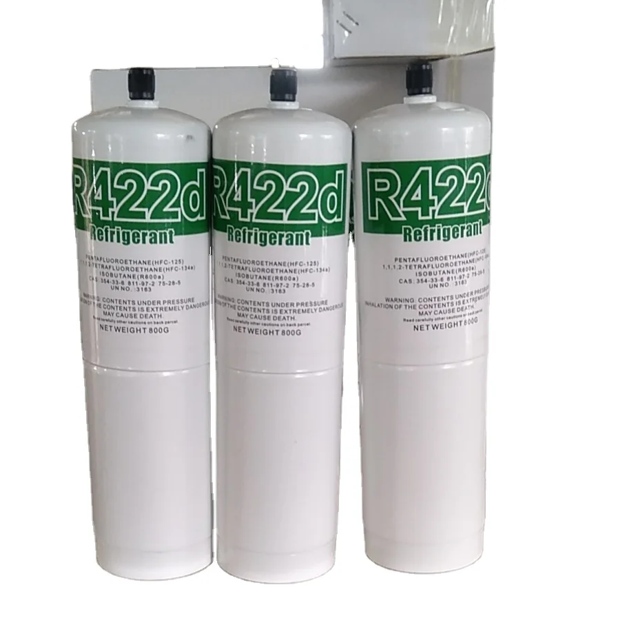 R422D высокое качество 99.9% чистота Mapp can 800g R422D охлаждающий газ заводская цена хладагент для продажи