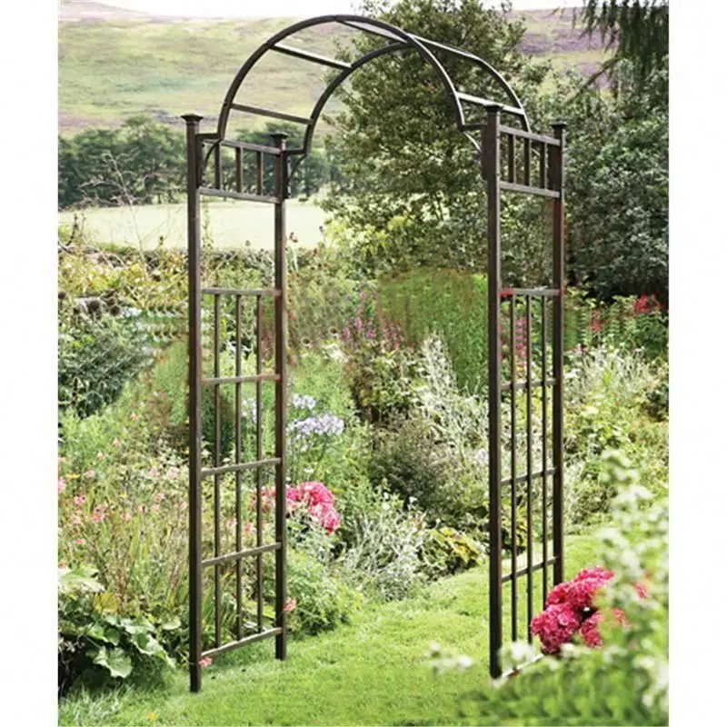 Outdoor metal garden rose arch garden flower decorative
