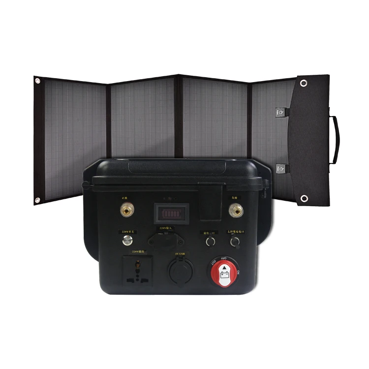 
Camping Travelling 110v 1500 watt lithium solar powered generator with panels 100W 