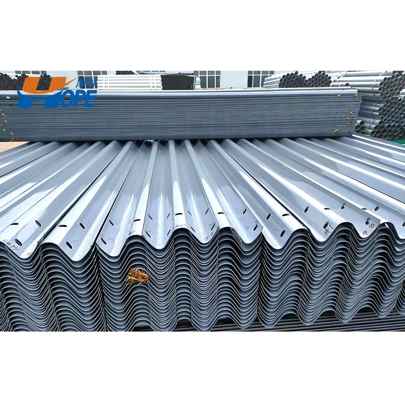 Highway Guardrail Customized Size Color Hot Dipped Galvanized Steel Guardrail