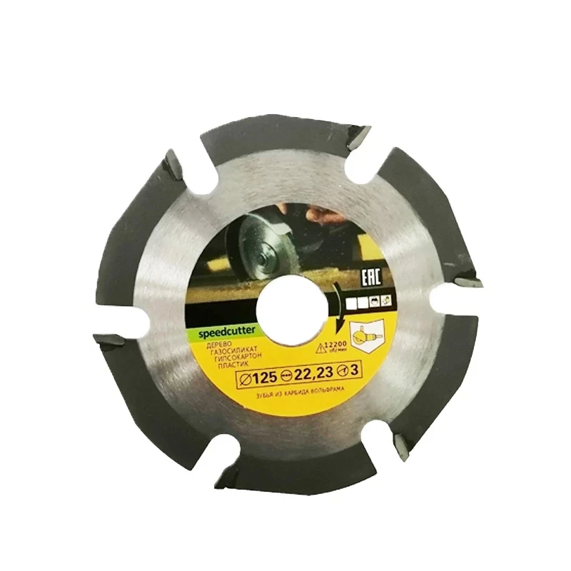 6T Circular Saw Blade Multitool Grinder Saw Disc Carbide Wood Cutting Disc Carving Blades For Angle Grinders 125*22mm