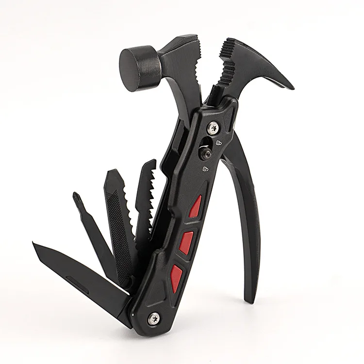 Factory wholesale multi-functional tools Blue custom logo Outdoor camping portable claw hammer