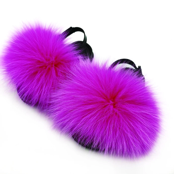 Нескользящие меховые сланцы, детские пушистые меховые сандалии, детские тапочки для малышей, симпатичные теплые плюшевые меховые сланцы