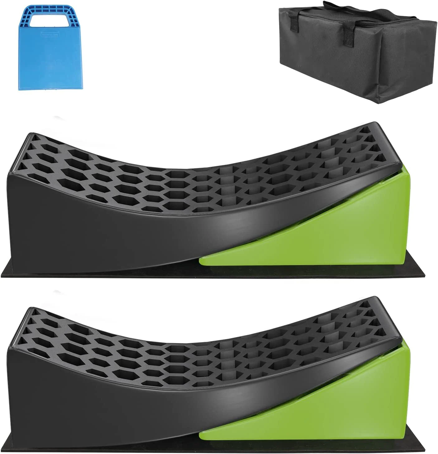 2 Packs RV Leveling Blocks Camper Leveler for Dual Axle Tandem Wheel Travel Trailer Motorhome