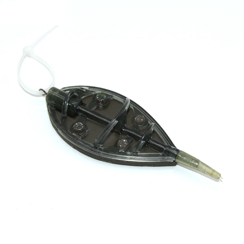 Wholesale 60g  100g  fishing tackle fishing IN-LINE flat method fishing carp feeder