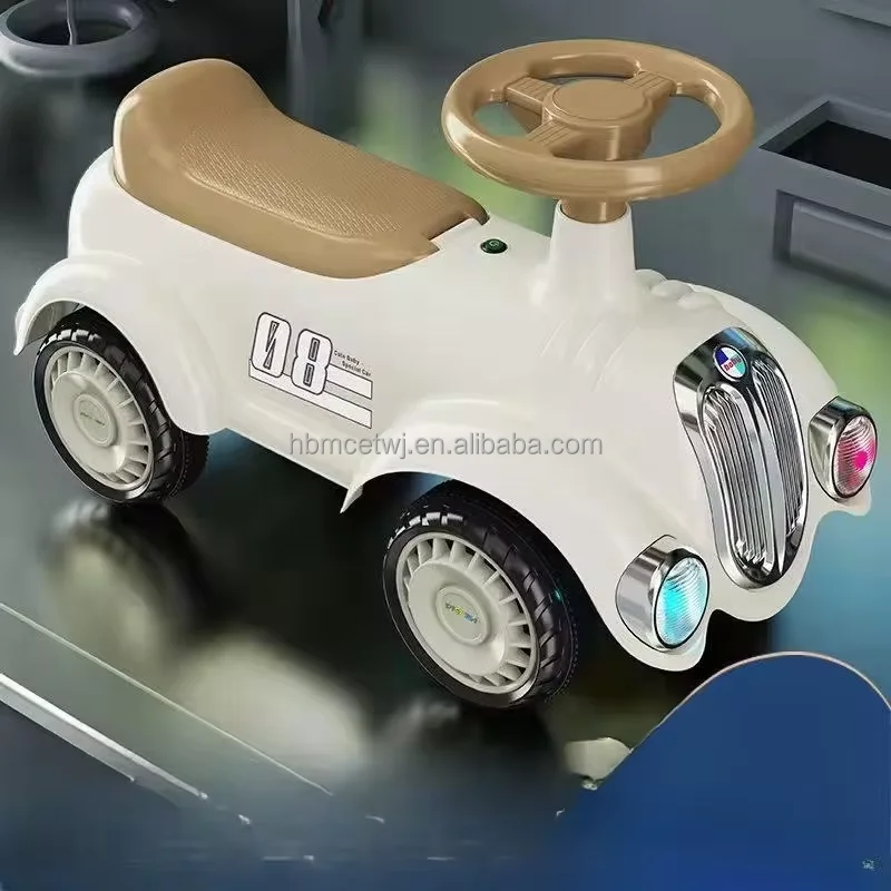 New Model Music Light Early Education Toy Hobbies Baby Sliding Vehicle 4 Wheel Kids Ride On Car For Toddler Balance Training