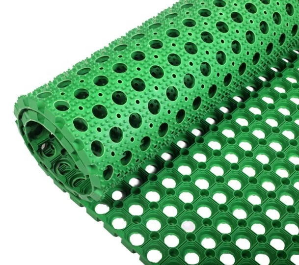 Outdoor Anti UV Rubber Grass Mats with Drainage Holes