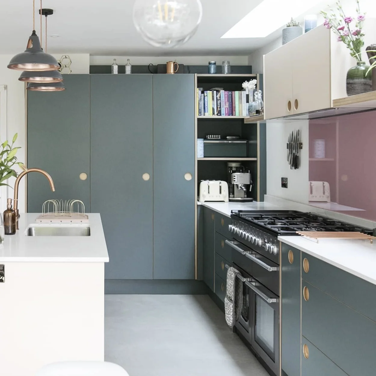 Complete Quartz Slab Countertop with Modern Acrylic Kitchen Island HMR Particleboard Scandinavian Cabinet in MDF Wood Style
