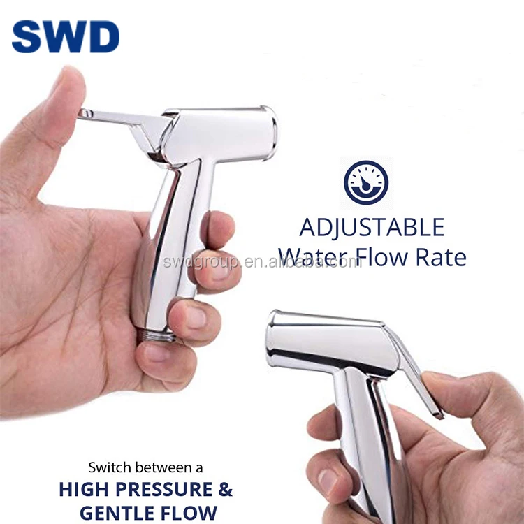 Abs Plastic Chrome Platting Bidet Spray Head Shattaf Kit Plastic