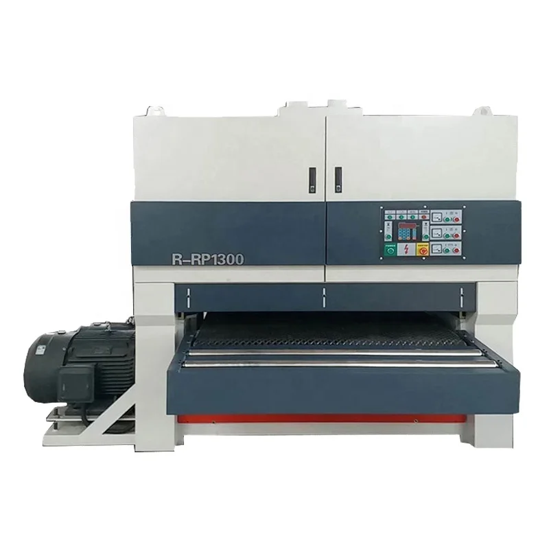 R-RP1300 Heavy duty solid wood double sanding machine wide belt sander of floor furniture factory