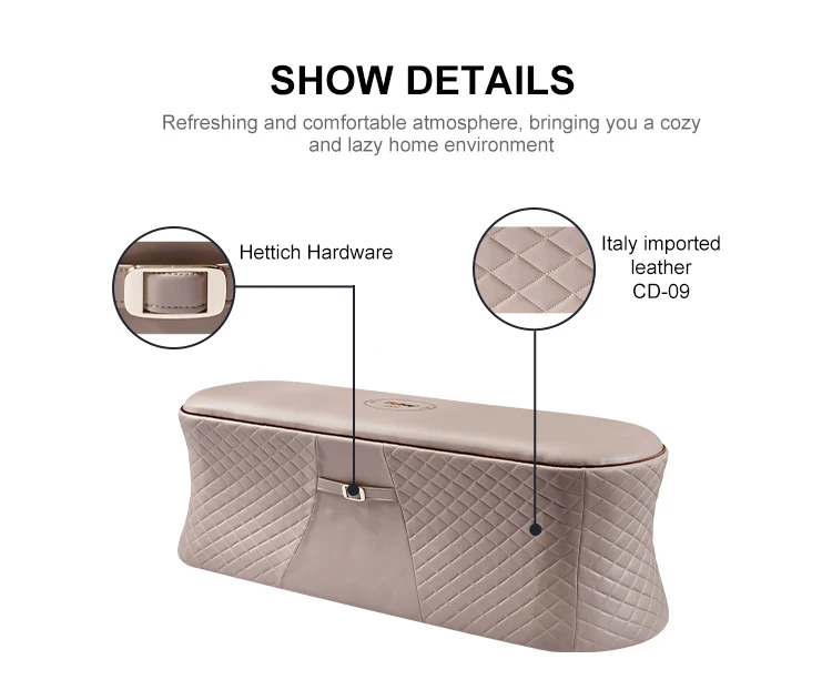 Superior Quality Modern Furniture Bedside Stool Leather Bed End Stool Bedroom