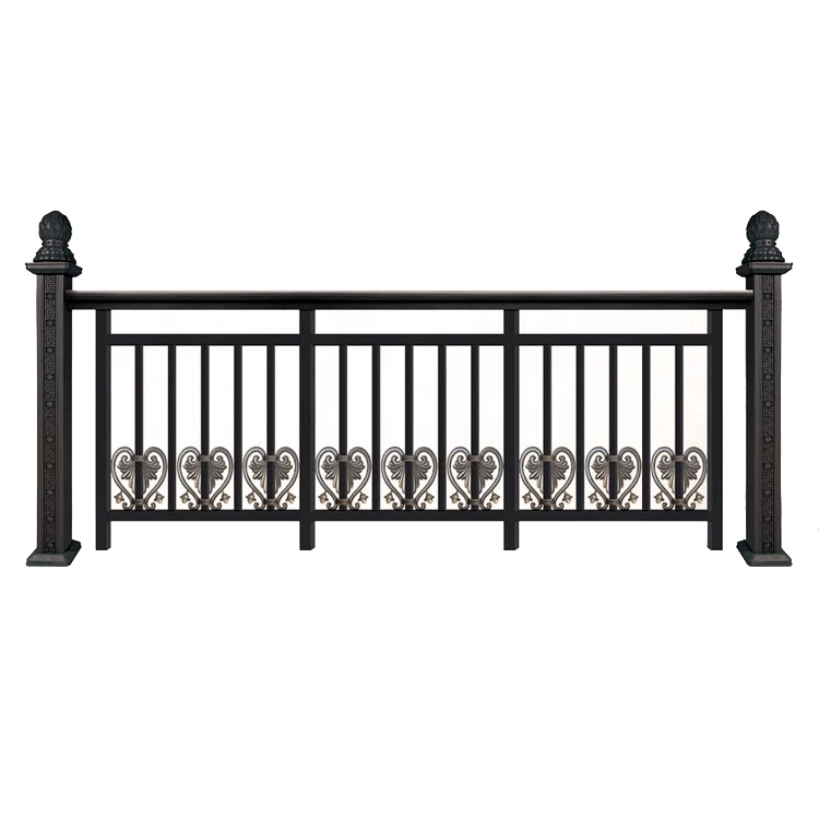 Cheap Aluminium Fence Balcony Railings Customized Design Simple Grill Fence for Villa