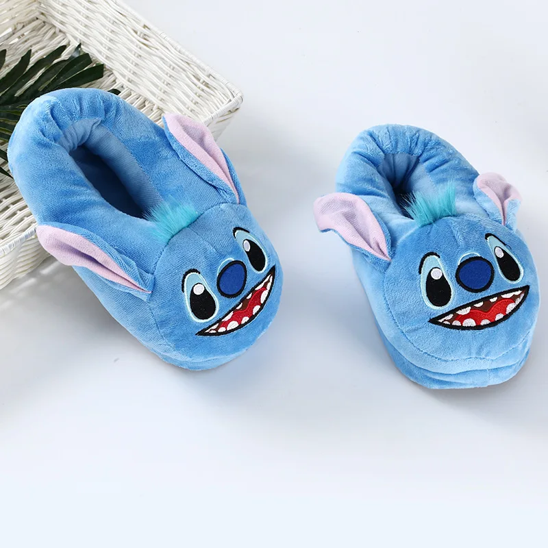 Высококачественные теплые детские тапочки Lilo & Stitch Kawaii Peluche с мультяшным аниме плюшевый Зимний милый комфортный Рождественский подарок