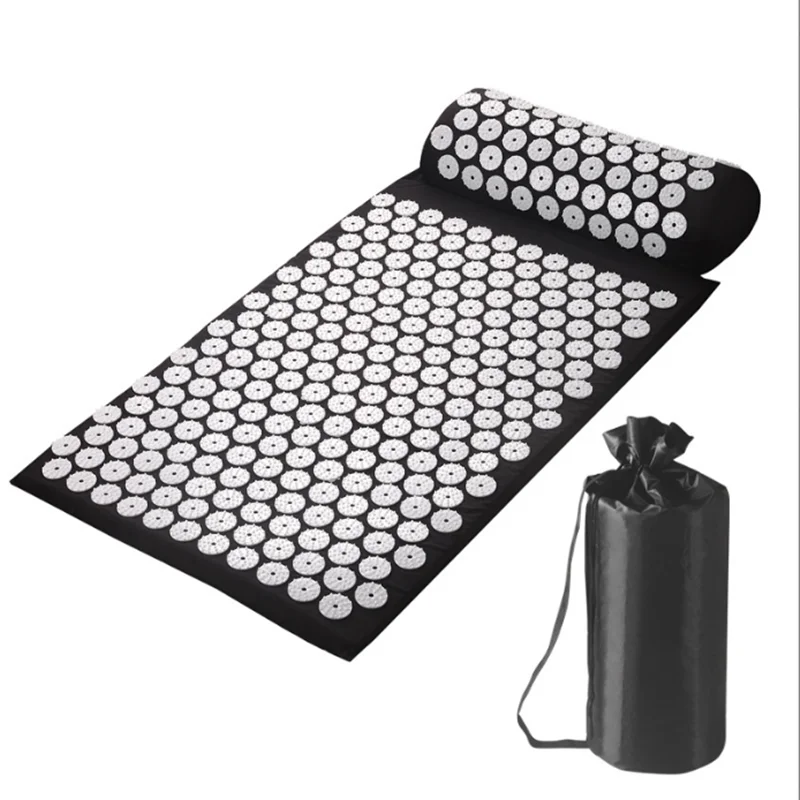 Wholesale Rubber Plastic Spikes yoga massage pillow set acupressure mat