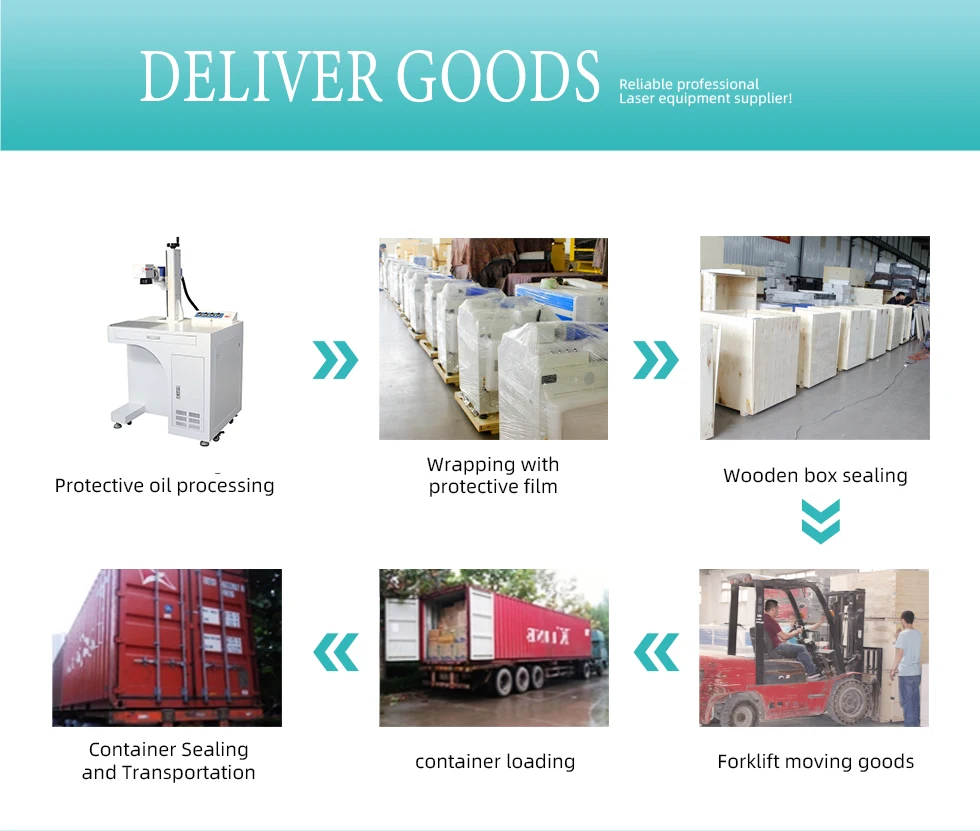 High-end Laser Machines for Precise Marking 50w Fiber CNC Cabinet Laser Marking Machine for metal