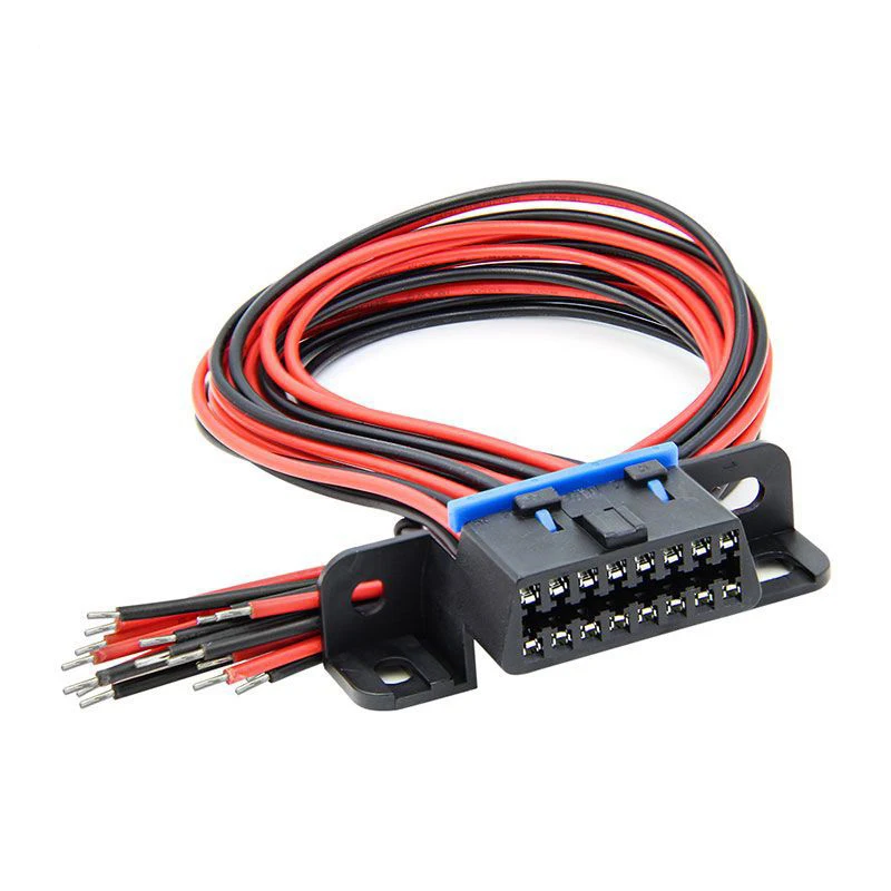 Универсальный наполовину завершена J1962F OBD 16 контактный разъем OBD2 с полной Кабели шнур