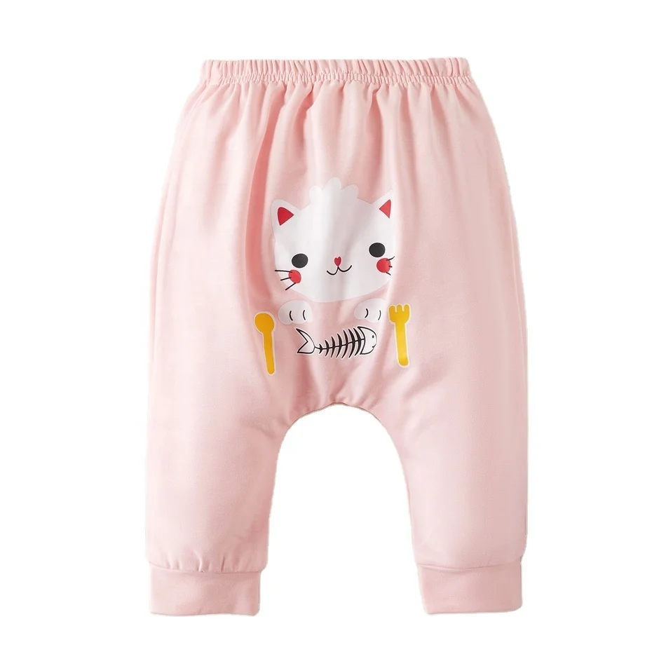 
High Quality Soft and Comfy Baby Harem Pants Custom Baby Long Pants for Girl 