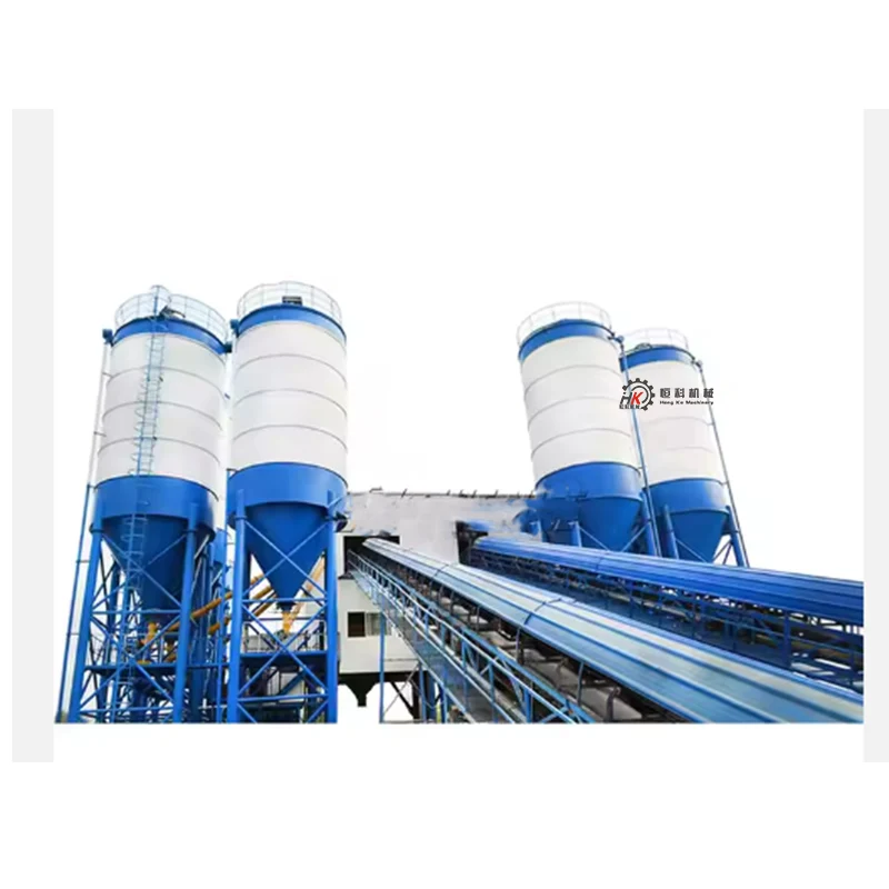 HZS50 concrete mixing station bridge construction cement concrete station simple JS1000 mixing station