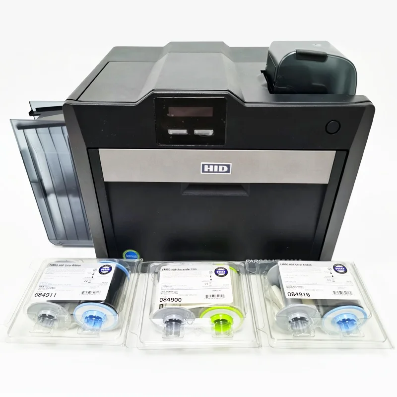 HDP 6600 polycarbonate printer 600 dpi access control Card Printer Encoding pvc magnetic ID card printer