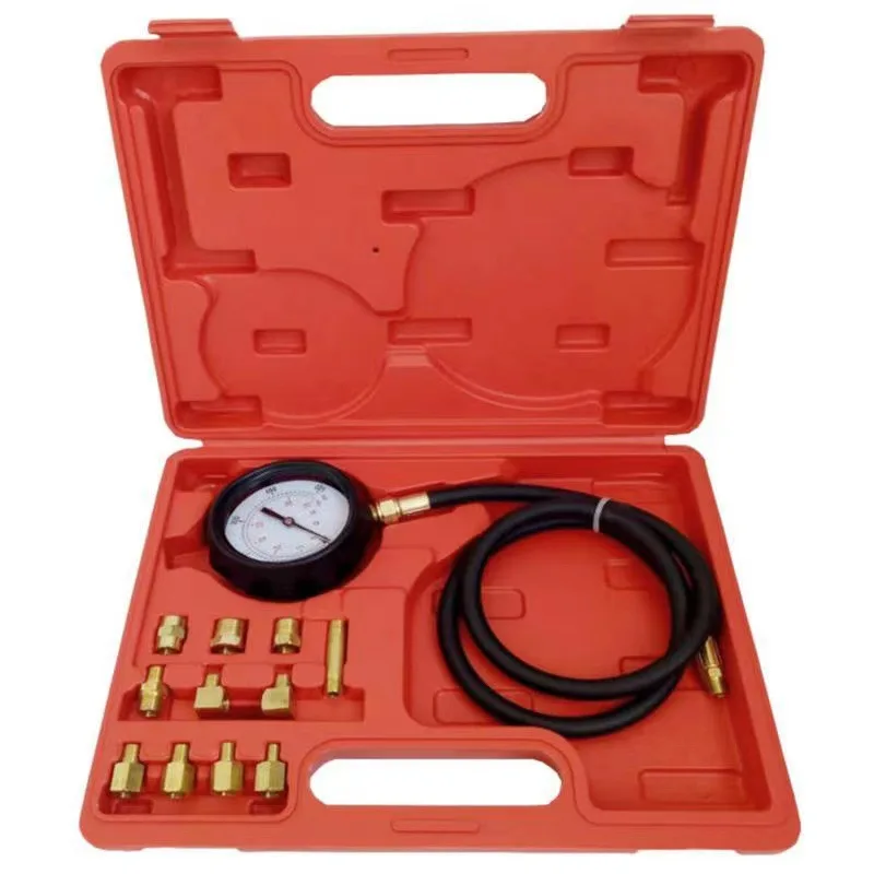TU-11A Automatic Gearbox Transmission Engine Oil Feul Pressure Tester Gauge Kit 500Psi
