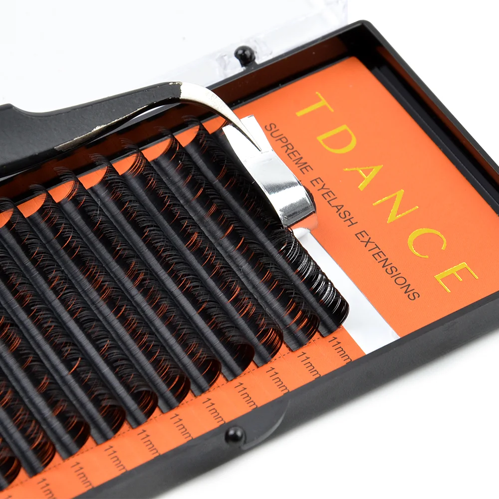 TDANCE Wholesale Mink 3D Volume Eyelash Extension Mink Individual Eyelash Extension Private Label Mink Eyelash Extension