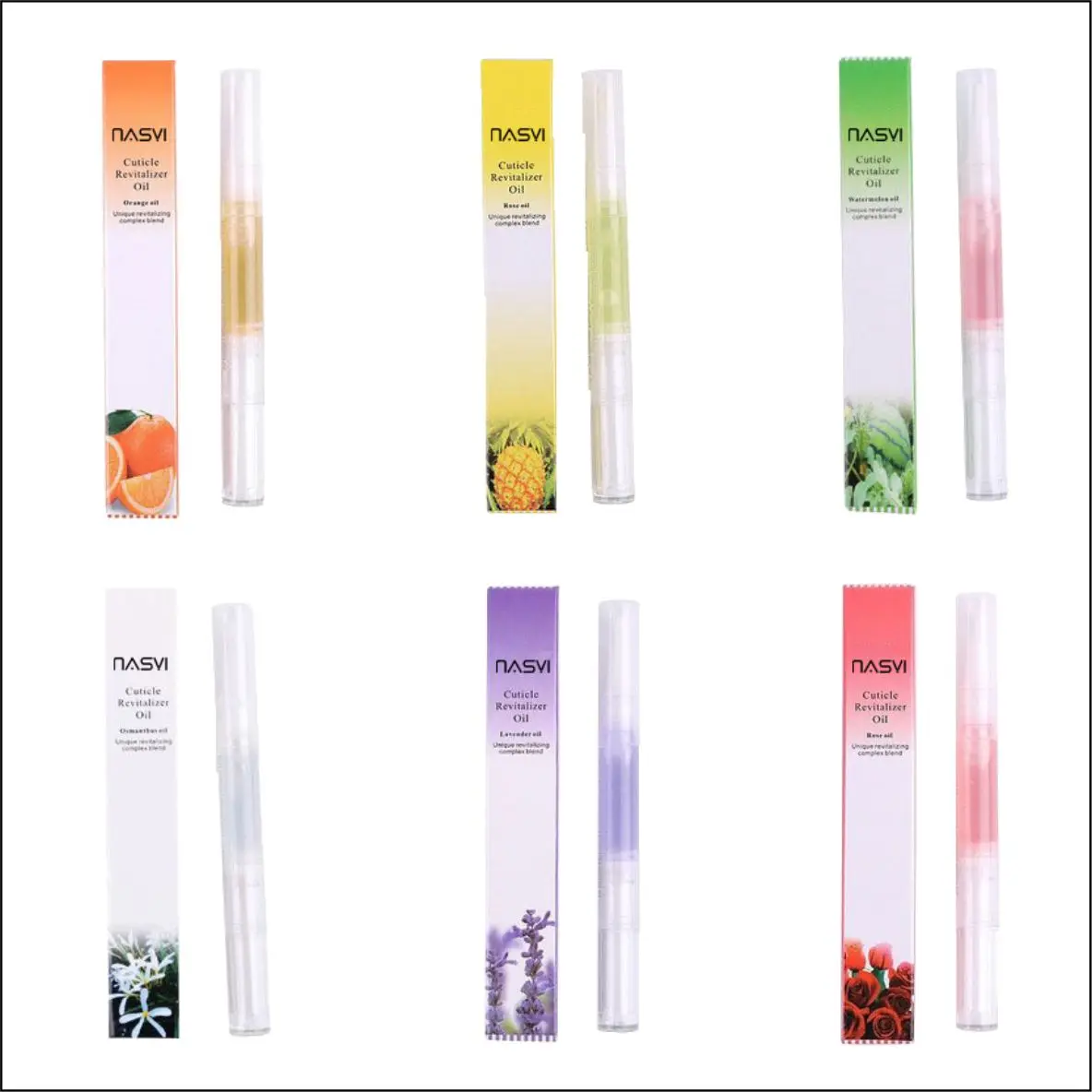 Free Sample NASYI private label Beauty Personal Care Nail Cuticle Nourishment Revitalizer Oil Pen For Finger Skin Care 15 Flavor