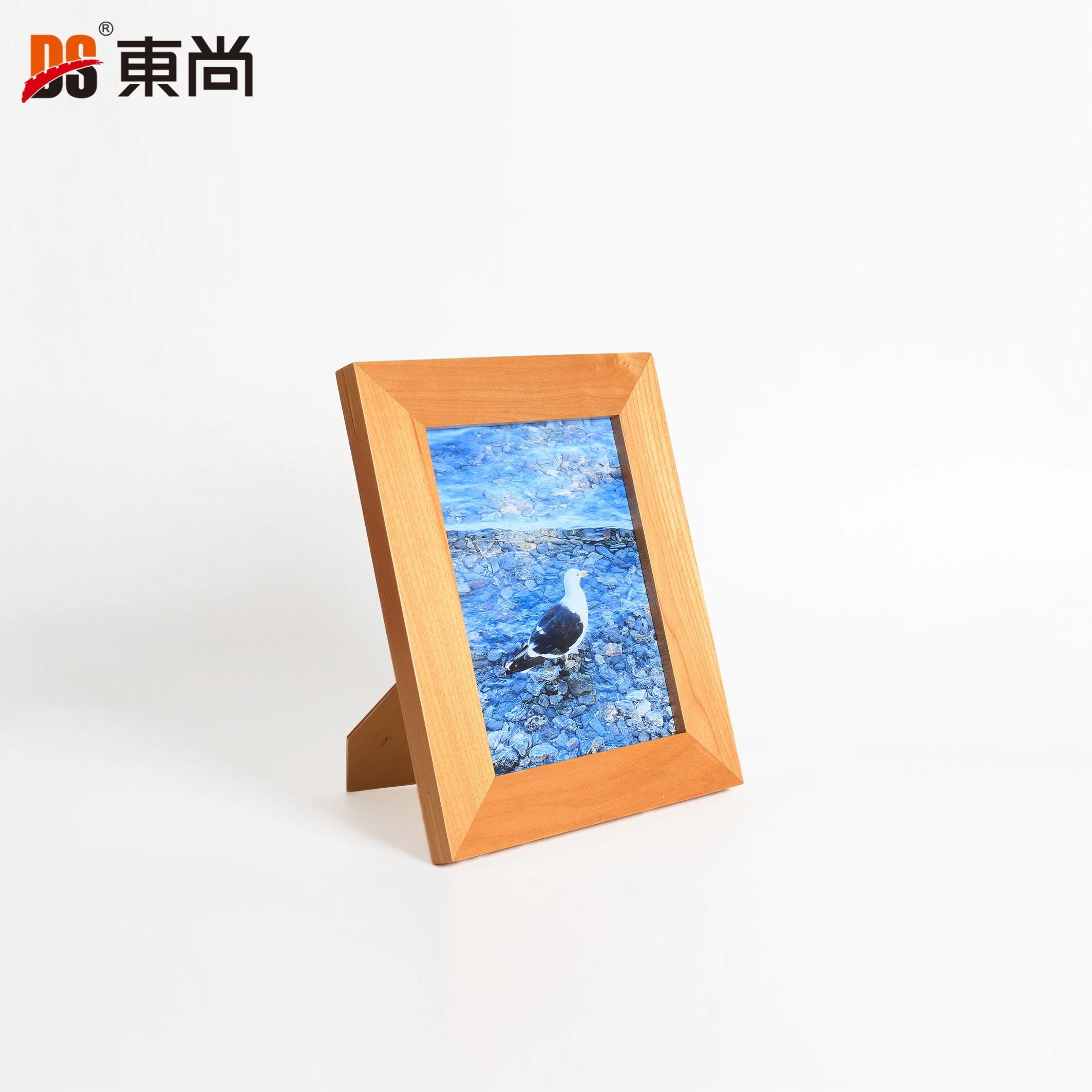 High Definition Glass Display Pictures Picture Frames Solid Modern Wood Photo Frame for Table Top Display