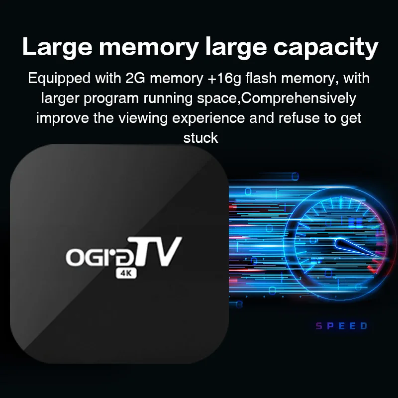 Cheap new 5G high-definition 4K network video player for home wireless WIFI TV set-top box with remote control 8G+256G OGRG