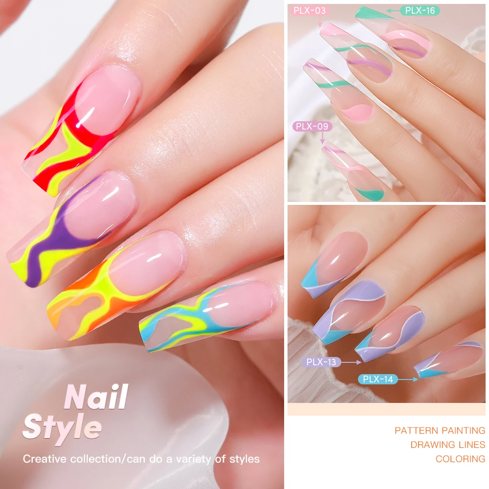 AS Professional Nail Art Gel Liner Kit 24 Colors 8ml UV Gel Polish Private Label Custom Logo Line Varnish Vernis Gel Set