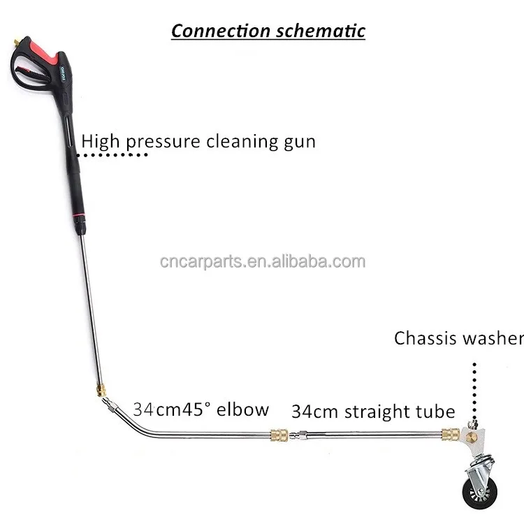 professional 4000 psi 40in 7 nozzles power spray handheld pressure washer surface cleaner