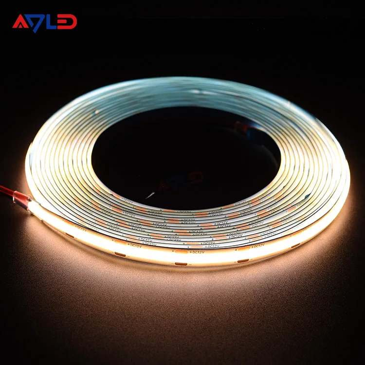 12V Cob Led Strip Fob Led Strip Dotless Flexible Cob Led Strip 24V