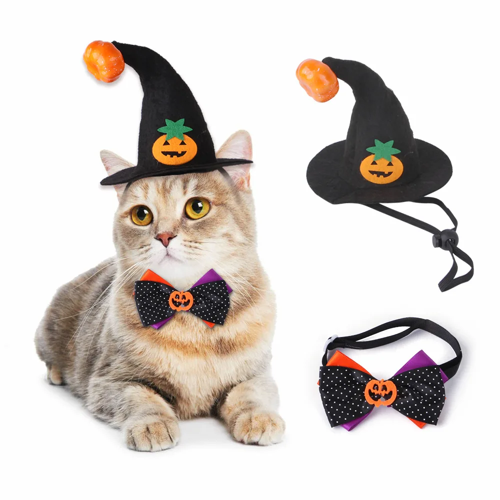 Hot Sale Halloween pet Bandana dog triangle scarf towel pumpkin style water towel collars for cat dog Pet Scarf Dog costume