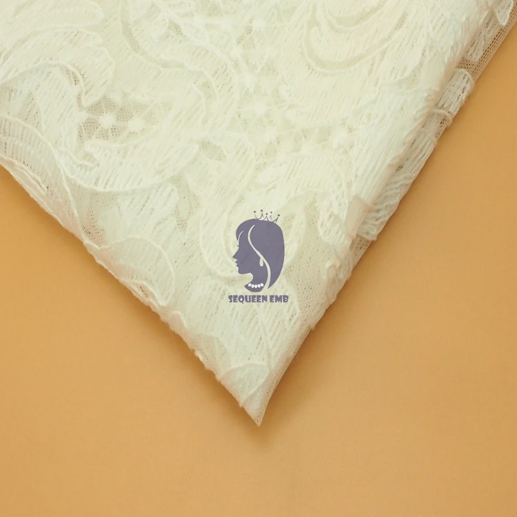 Factory Direct High Quality rayon embroidery fabric lace market in dubai tulle At Wholesale Price