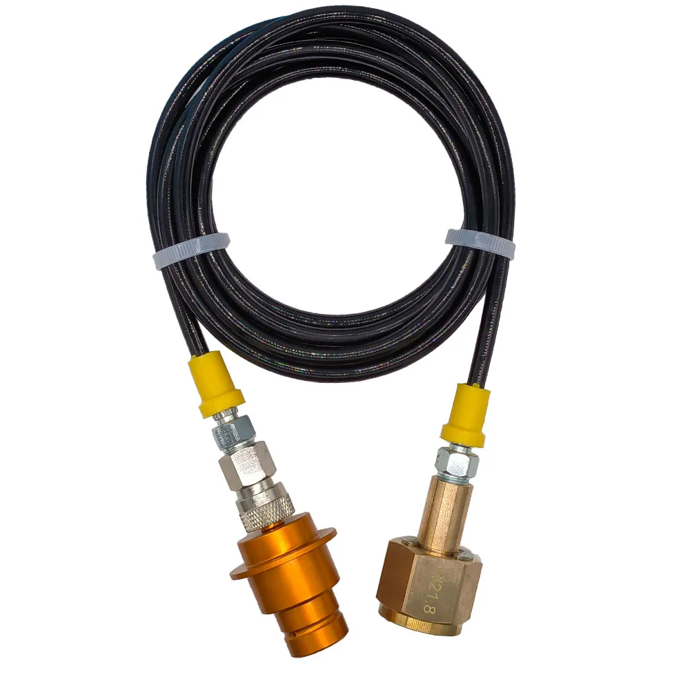 Soda Machine Adapter with Quick Connector Hose, Soda CO2 Stream Cylinder CGA320 Threaded Refill Fit for Soda Terra, Art, DUO