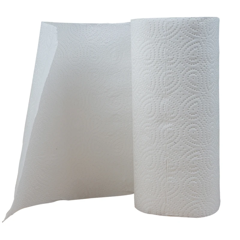 Бесплатный образец-очень впитывающие бумажные полотенца 2 слоя кухонные принадлежности для рулона бумаги