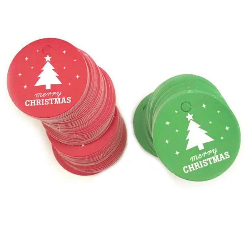 Customize Different Shapes Brown Color Craft Paper Christmas Gift Hang Tags