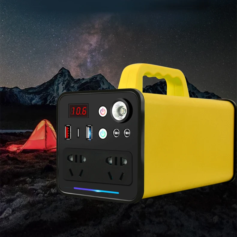 Energy Storage Multifunctional 150W Emergency Solar Energy System Portable Power Station Outdoor Uk UPS 350w Mobile Power 110v