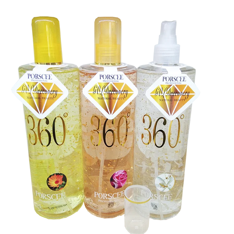 
PORSCEE 360 Natural Flower Water Hydrosol Toner With Gold Foil Moisturizing Skin Face Toner Spray 