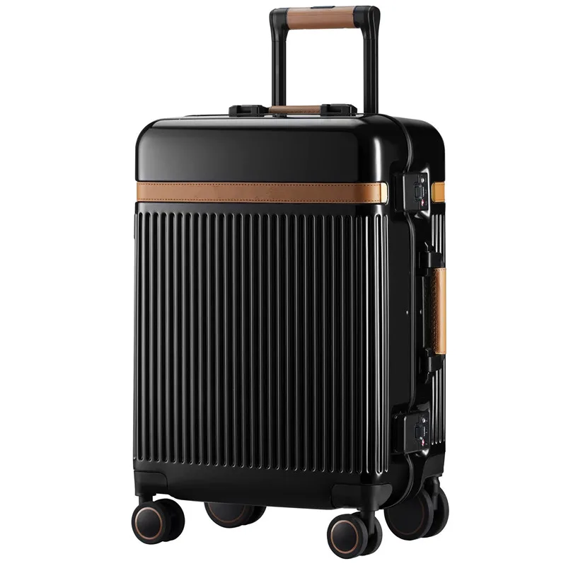 Fashion high quality Hardside Suitcase with spinner wheels Carry-On 20-Inch PC Luggage with Aluminum Frame