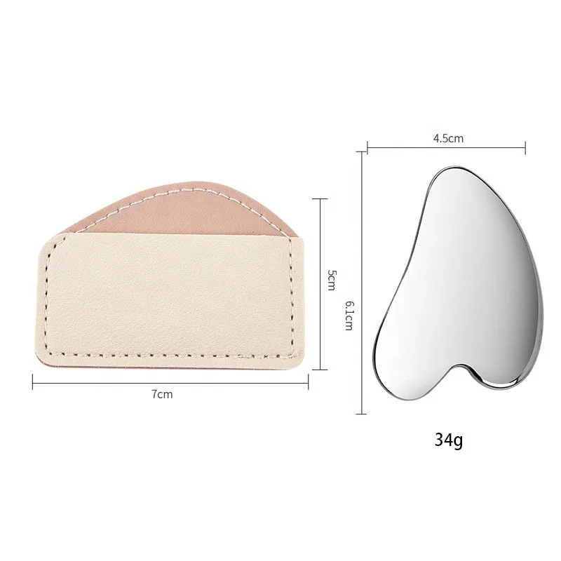 Popular Mini Heart Shape Makeup Spatula Stainless Steel Makeup Cosmetic Apply Foundation Spatula