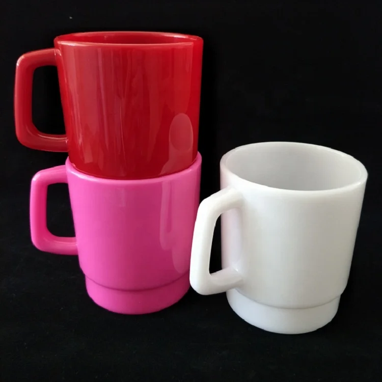 11oz Unbreakable Reusable Color PP Plastic Coffee Mug