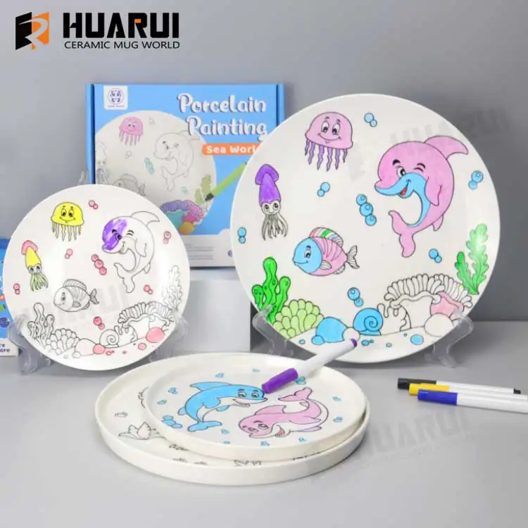 Paint Your Own DIY Coffee Ceramic Mug Painting Kit for KidsCraft Cup Hand Painted Mug