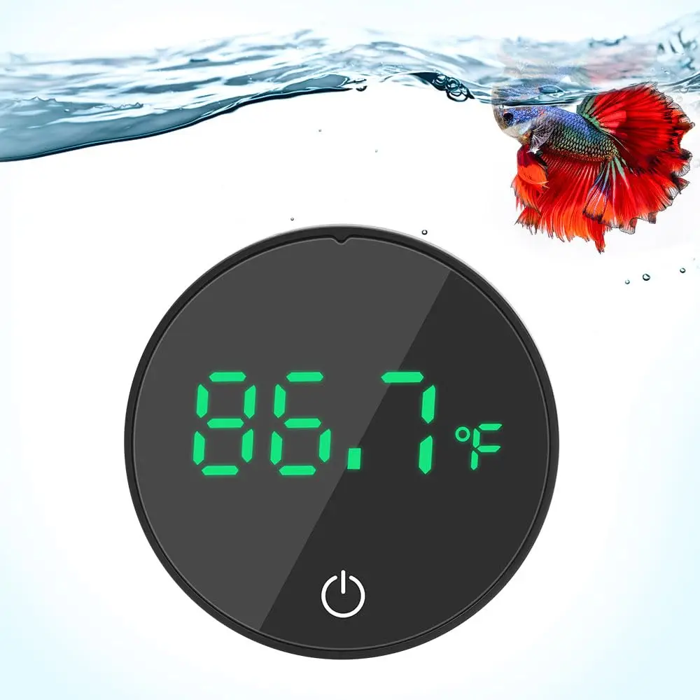 Newest Aquarium Thermometer, Wireless Digital Fish Tank Thermometer with Touch Screen