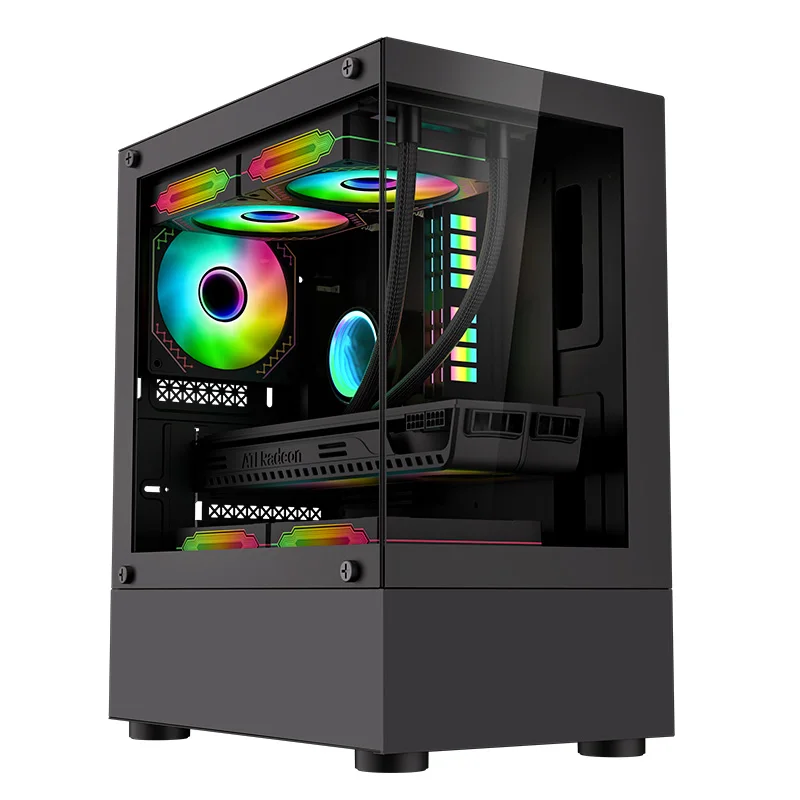 Корпус для ПК аксессуары геймеров Gabinete Mid Tower игровой чехол ATX с боковым окном