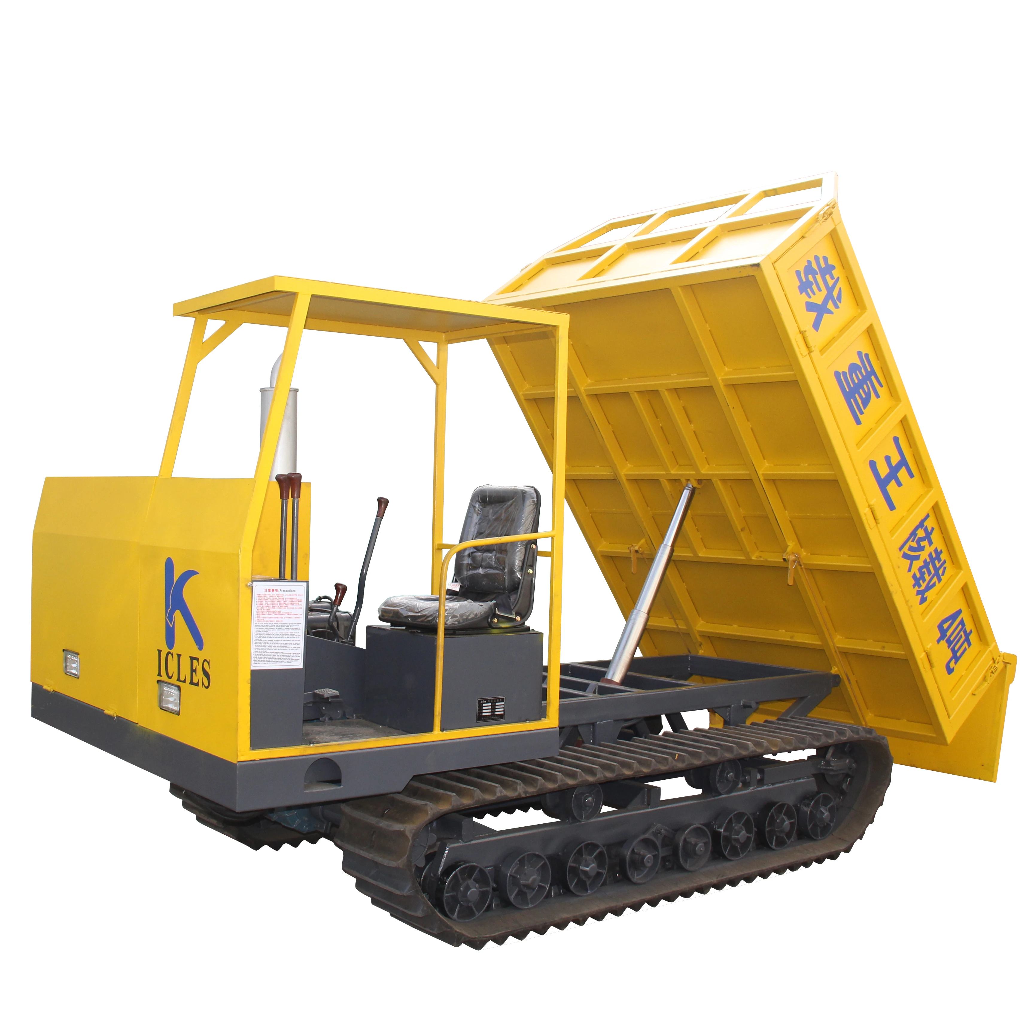 All Terrain 4 ton transporter crawler mini dumper truck for sale