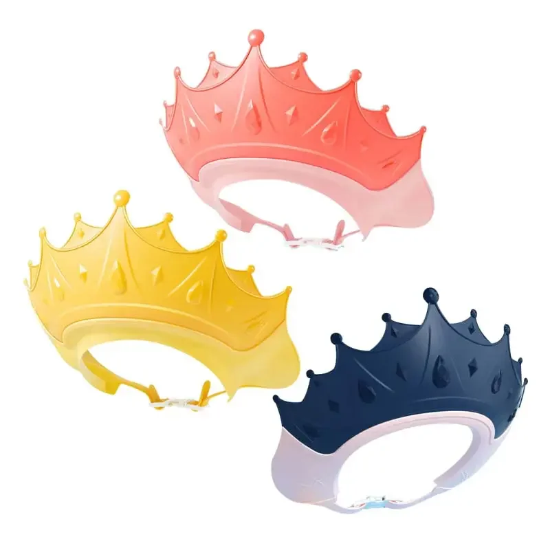 Prodigy CA07 Baby shower tool waterproof adjustable crown shape infant shampoo shower hair hat