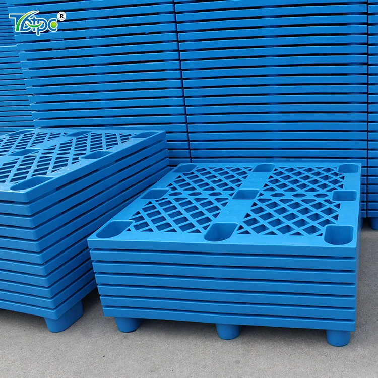 Nestable Plastic flat nine feet hdpe pallet One Way export pallets cheap 1200 x 800 plastic pallets heavy duty