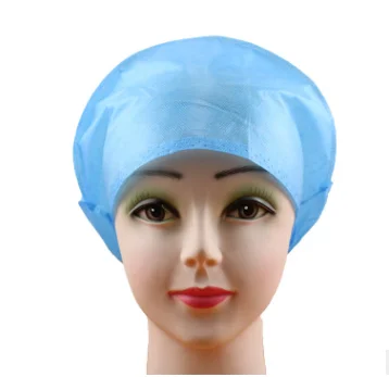 Evereast Medical Disposable Non-Woven PP Bouffant Caps Surgical Cap Doctor Nurse Clip Cap