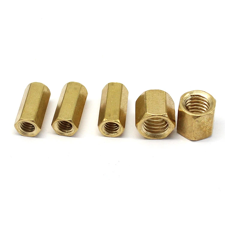 High Quality Brass Copper Female To Female Hex Standoff threaded PCB Spacer Hexagon Nut